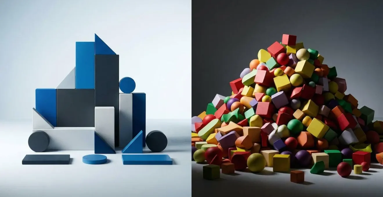 Comparaison visuelle entre contrat d'assurance modulable et formule tout compris